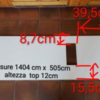 Top Melaminico"Gola system"ghiaccio/bco,Idealbagni