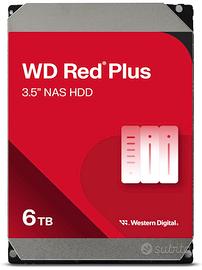 Western Digital Red Plus 6TB, 5400 RPM, 3,5” HDD