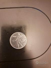 Moneta 50 lire 1979 Repubblica Italiana