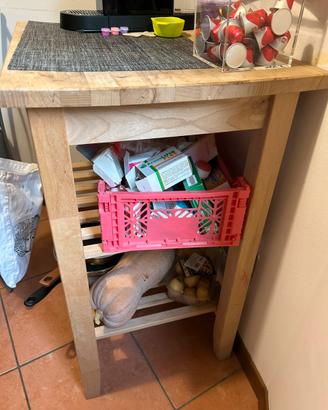Carrello cucina ikea bekväm in legno
