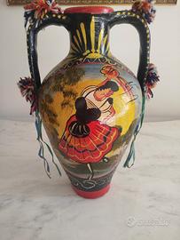 Splendida Quartara Siciliana Vintage 44cm - Artigi