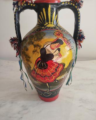 Splendida Quartara Siciliana Vintage 44cm - Artigi