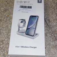 CARICATORE WIRELESS 4 IN 1