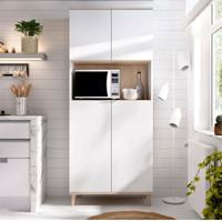 Mobile dispensa bianco e rovere