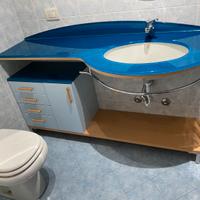 Mobile bagno blu