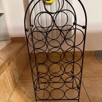 Portabottiglie di vino in ferro battuto