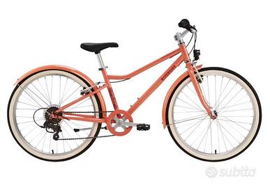 Bicicletta 9-12 anni corallo Decathlon usata