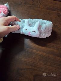 Fascia capelli per lavaggio viso, trucco ecc