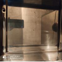 specchio bagno con luce e vano portaoggetti 