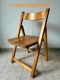 Sedie in legno pieghevoli