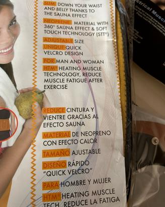Elettrostimolatore glutei+fascia sauna