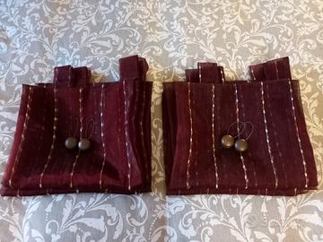 2 coppie di tende + 4 fermatende 