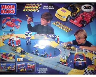 diorama megablocks anni 90 - pista con due auto
