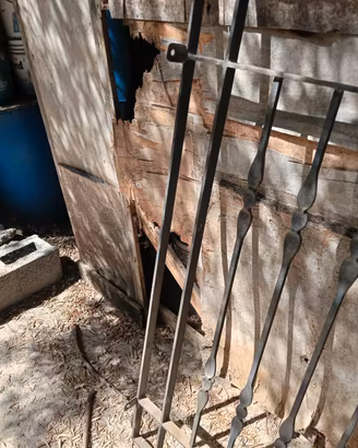 grata in ferro battuto 