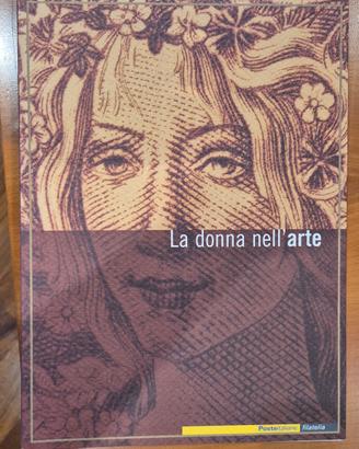 libro francobolli La donna nell'arte