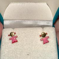 Orecchini in oro 18k per bimba