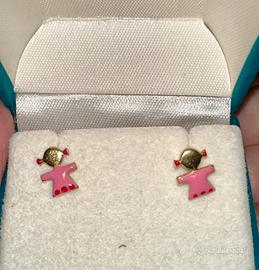 Orecchini in oro 18k per bimba
