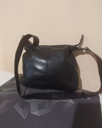 BORSA DONNA COCCINELLE  NERA TRACOLLA PELLE