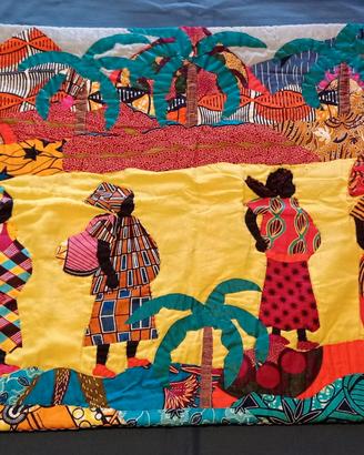 Arazzo etnico da appendere , in kitenge
