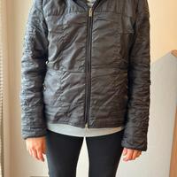 Giacca impermeabile Hogan nera con cappuccio