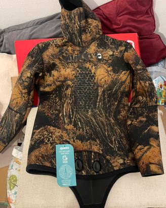 Muta Giacca Mares illusion camu brown 7 mm tg 4/L