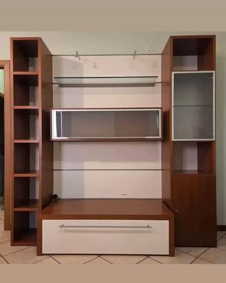 Mobile porta tv con colonne e cassettone