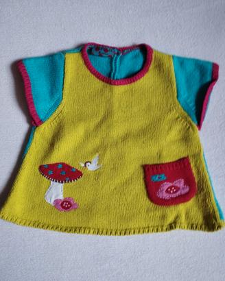 Abitino bimba in cotone DPAM 18 mesi