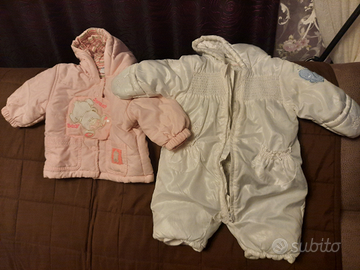Giacchetto e tutina x neonata taglia 1-3mesi