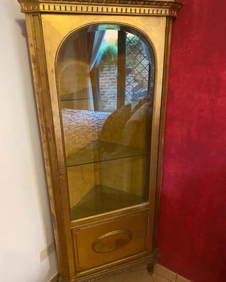 Vetrinetta angolare antica fine 800
