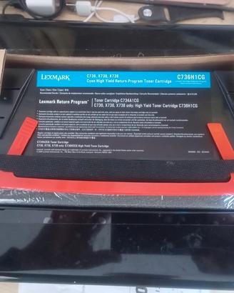 6 Cartuccie toner nuove Lexmark
