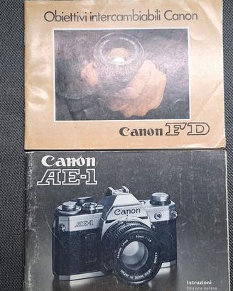 Manuali di Istruzioni ORIGINALI Itali – Canon AE1