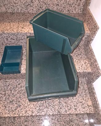 scatole in plastica impilabili 31x48x19, 22x34x15
