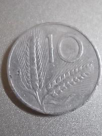 Moneta da 10 lire 1952 (+ 1979, 1981, 1989)