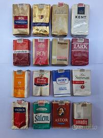 LOTTO 16 PACCHETTI VUOTI DA COLLEZIONE VINTAGE '80