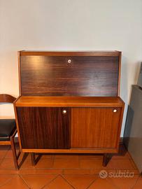 Mobile credenza ribalta in teak vintage legno
