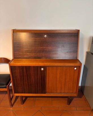 Mobile credenza ribalta in teak vintage legno