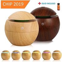 Umidificatore, Diffusore di Oli Essenziali Legno