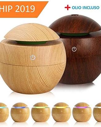 Umidificatore, Diffusore di Oli Essenziali Legno