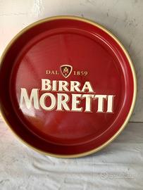 vassoio pubblicita birra moretti