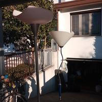 Coppia lampade da terra in vetro di Murano 