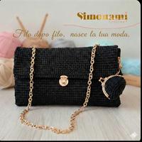 Borsa Cordino e Catena + Mini Wallet - Handmade