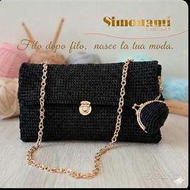 Borsa Cordino e Catena + Mini Wallet - Handmade