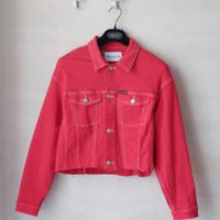 giubbino denim rosso Calvin klein