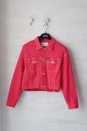 giubbino denim rosso Calvin klein