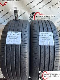 2 PNEUMATICI 215/50 R18 CONTINENTAL ESTIVE 75%