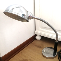 Lampada da tavola con molla snodabile vintage deco