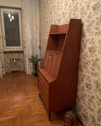 Libreria Ribalta Scrivania Mid-Century Teak