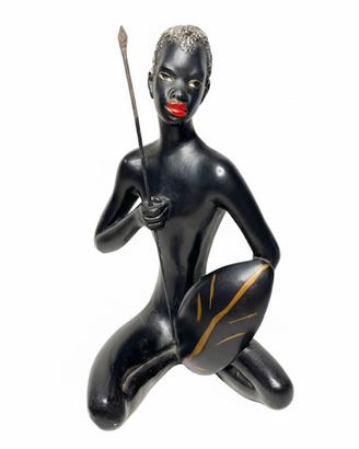 Scultura vintage anni 50 in ceramica Mid-Century