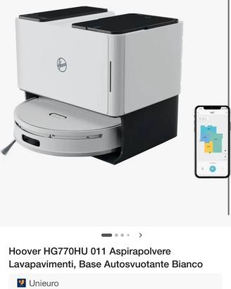 Robot Aspirapolvere Lavapavimenti HG7+base autovuo