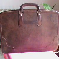 Borsa porta documenti vintage in cuoio